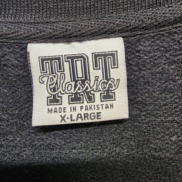 Vintage Davidson College Sweatshirt Size XL Black Long Sleeve Pullover Crewneck - Picture 13 of 14